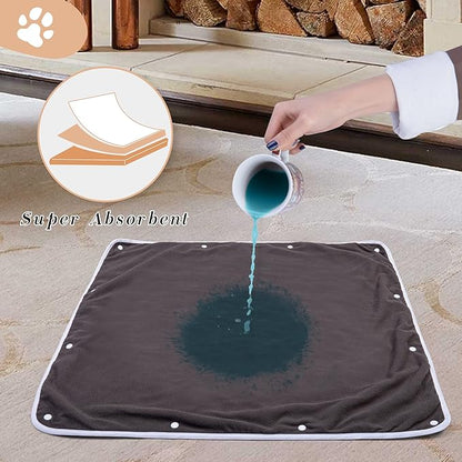 Teamoy Non-Slip Dog Blankets (Pack of 2), Waterproof Pet Fleece Pee Urine Proof Dog Blanket Cover Blanket Pad for Dogs, Puppies, Cats, Black