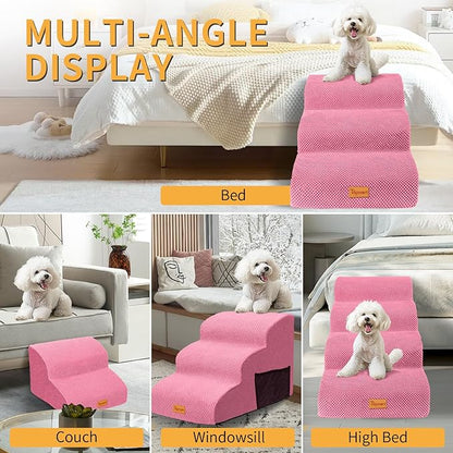 Topmart 3 Tiers Foam Dog Ramps/Steps