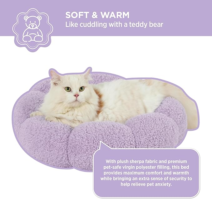 Lesure Calming Cat Beds for Indoor Cats 15 lbs, 20"