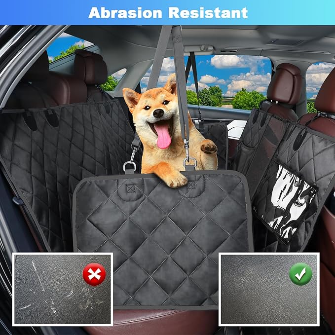 Dog Car Seat Cover for Back Seat 600D Heavy