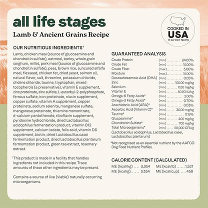 Canidae All Life Stages Real Lamb & Ancient Grains Recipe – High Protein Premium Dry Dog Food for All Ages, Breeds, and Sizes– 5 lbs.