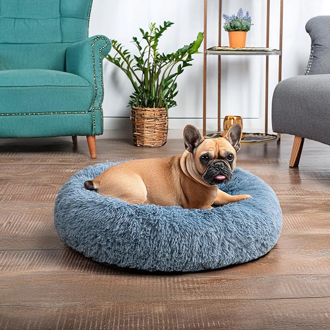 PetAmi Calming Dog Bed for Small Medium Dog Cat 25 lbs, 23 inch,