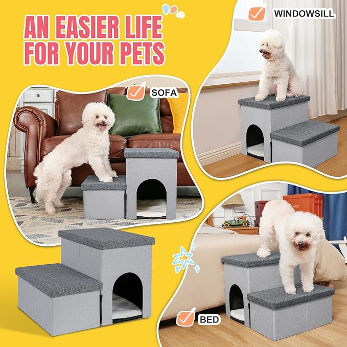 Dog Stairs for High Beds 22 inches(2