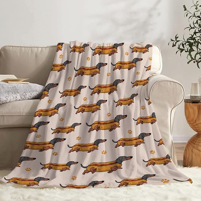 Dachshund Dog Blankets Puppy Blanket 30x40 in