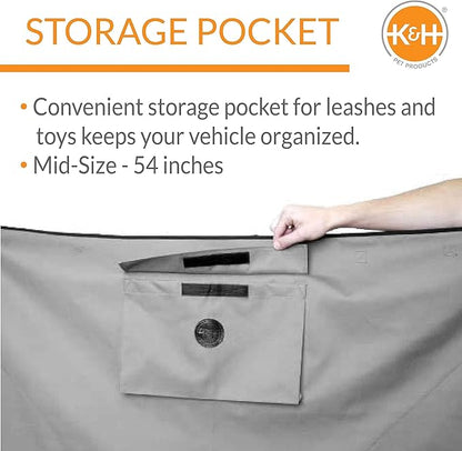 K&H Pet Products Deluxe Car Seat Saver Gray Standard/Mid-Size 54 Inches