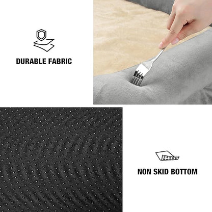 Veehoo Orthopedic Dog Bed for Large Dogs 4-Sides Bolster