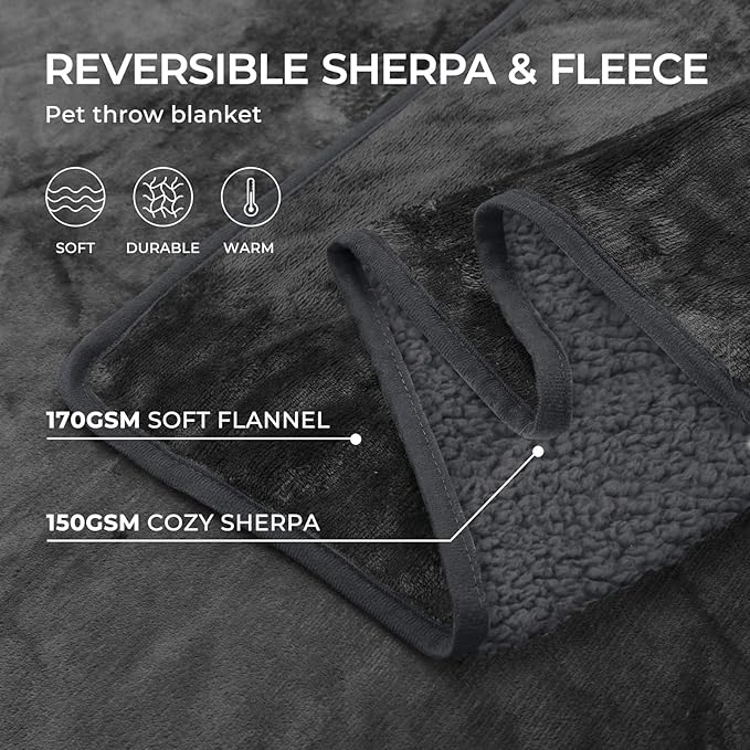 Luciphia Waterproof Blanket for Large Dogs Liquid Proof X-Large（85" x 57"）