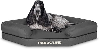 The Dog’s Bed Orthopedic Memory Foam Waterproof Corner Dog Bed