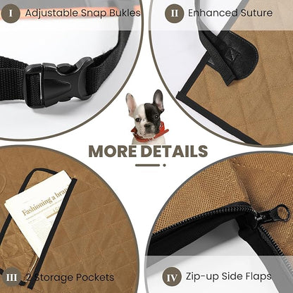 NESTROAD SUV Cargo Liner for Dogs Size,80"×88",Brown