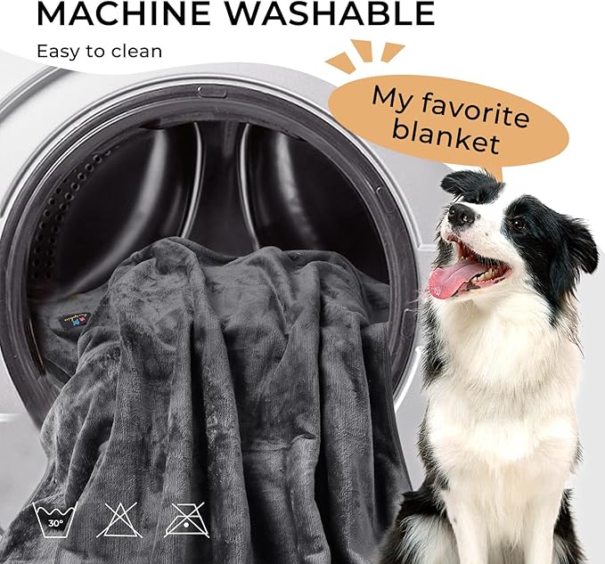 Luciphia Waterproof Blanket for Large Dogs Liquid Proof Medium（57" x 40"）