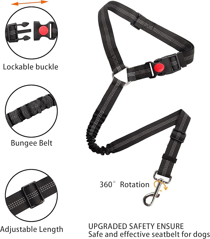 YAODHAOD Dog Seat Belts