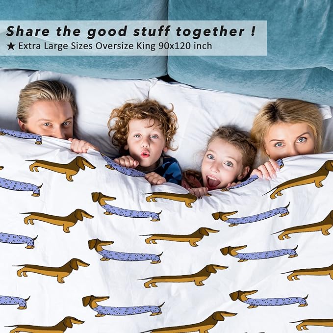 Dachshund Dog Blankets Puppy Blanket 60x50 in