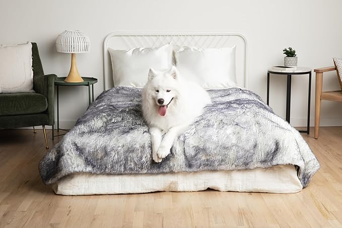 PupProtector Luxe Waterproof Throw Blanket for Dogs and Cats (80" L 62" W)