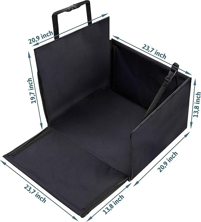 Dog Car Seat for Front Seat 23.6" x 20.9" x 13.8" -