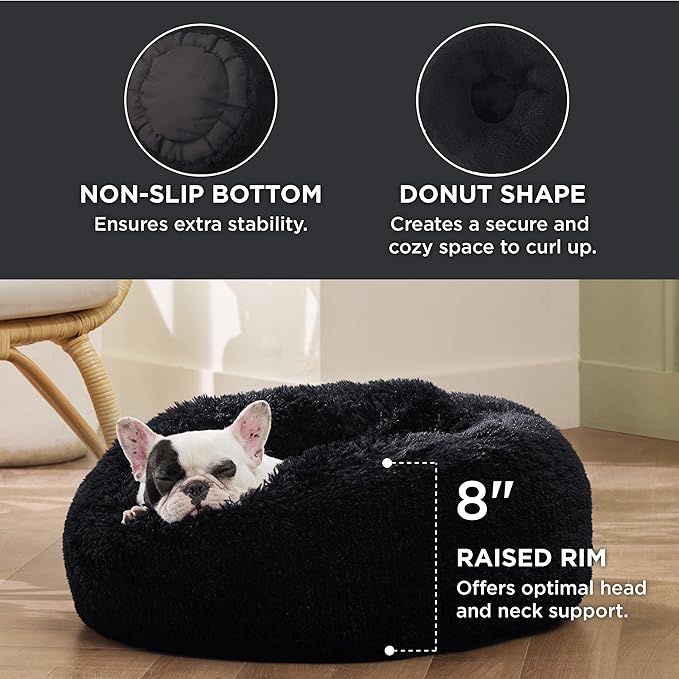 Bedsure Calming Dog Bed for Small Dogs 23 inches 25 lbs