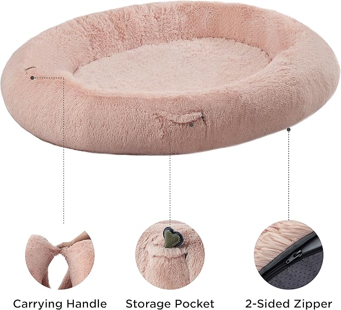 Bedsure Memory Foam Human Dog Bed 72"x48"x12" Calming