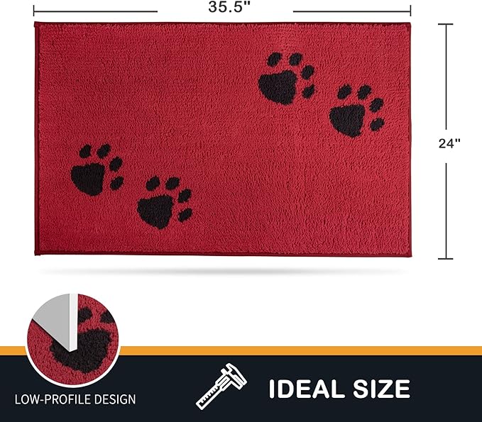 PURRUGS Dirt Trapper Door Mat 24" x 35.5"