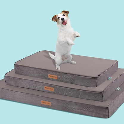 Washable Cooling Pet Bed for Small (29" x 18", Up 50LBs)