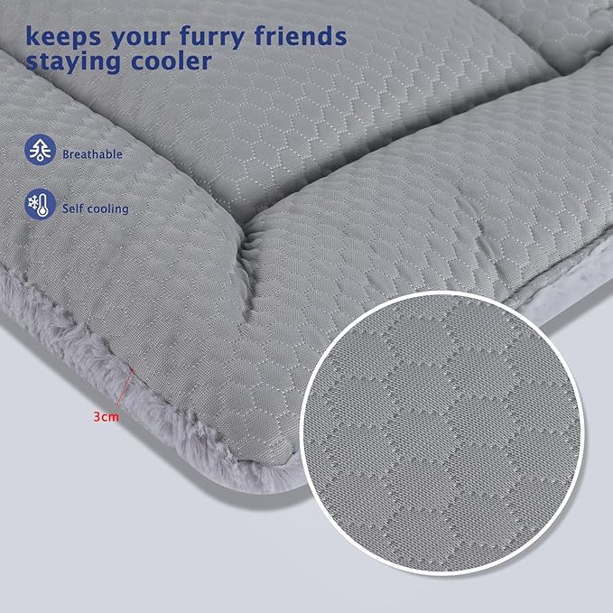 Dog Bed Mat XB009 (24''x18'',Grey)