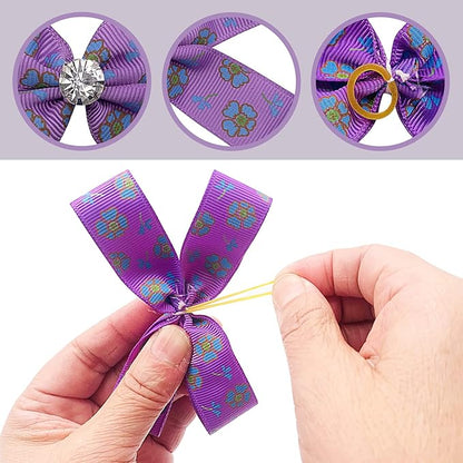 50Pcs/25Pairs 3'' 4" Big Dog Hair Bows