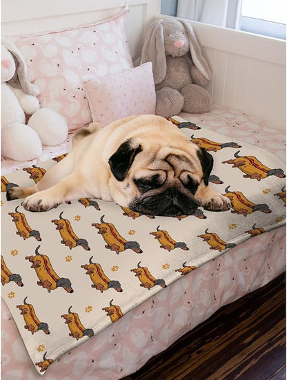 Dachshund Dog Blankets Puppy Blanket 30x40 in