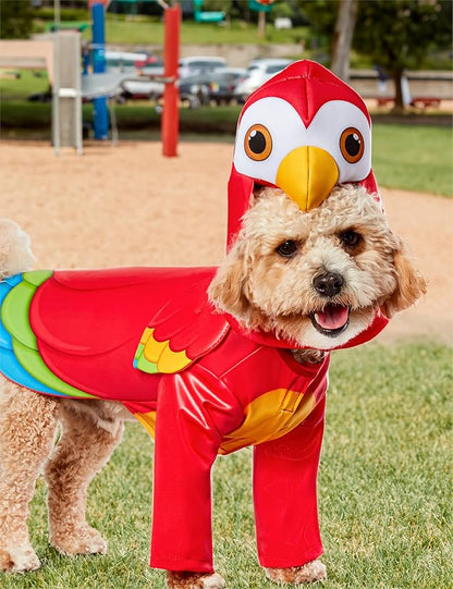 Rubies Parrot Fun and Cute Pet Costume with Wings and Headpiece for Themed Party and Halloween, X-Large