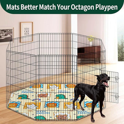 PJYucien Reusable Pee Pads for Dogs 24'' Per 62'' Diagonal 24'' Width 8 Panels