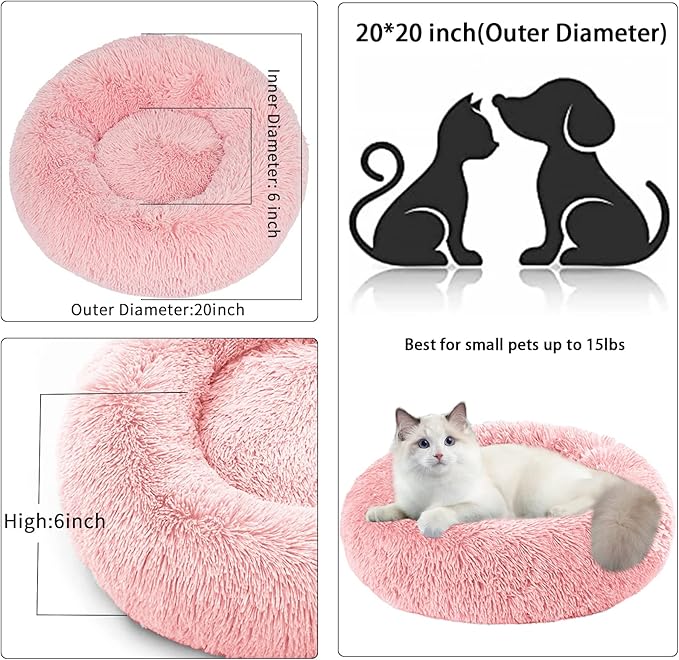 Nisrada Cat Beds for Indoor Cats 20 Inch