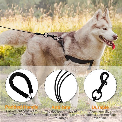 6 Feet Heavy Duty Dog Leash Super Strong Special Stainless Steel Alloy Metal Wire
