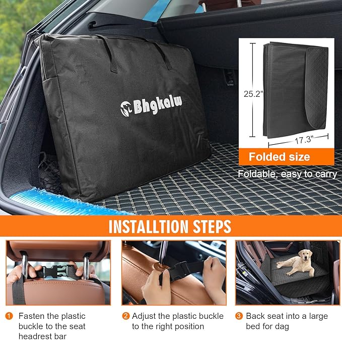 Back Seat Extender for Dogs 330lb, Waterproof