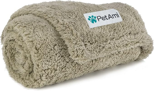 PetAmi Fluffy Waterproof Dog Blanket for Small Medium Dogs 29x40)