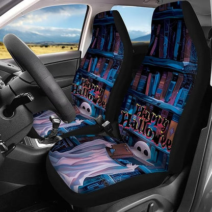 Halloween Ghost Car Seat Covers Set Bucket Seat