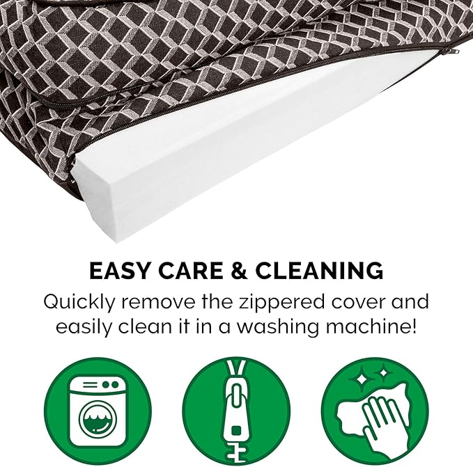 Furhaven Orthopedic Dog Bed for Large Dogs w/ Removable Bolsters & Washable Cover 125 lbs