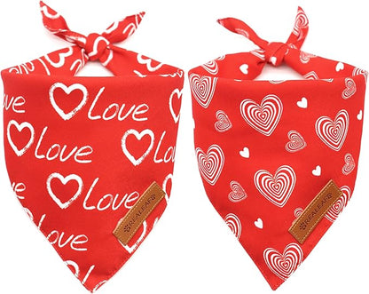 Realeaf Love Dog Bandanas 2 Pack