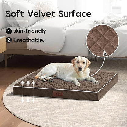 Orthopedic Dog Beds for Medium Large Dogs with Removable Washable Cover 30 inch,