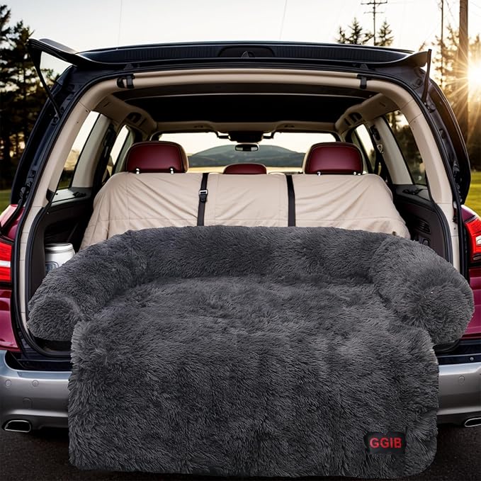 Calming Dog Bed Fluffy Plush Dog Mat for Furniture Protector with Removable Washable Cover for Large Medium Small Dogs and Cats (Extra Large(53x39.3x6)