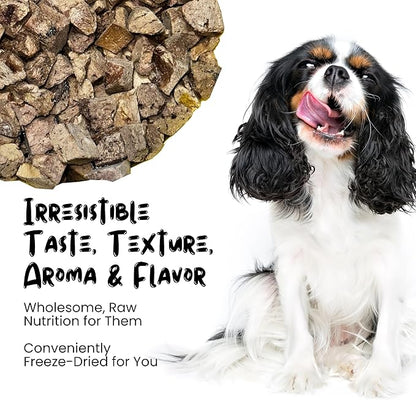 Freeze Dried Chicken Treats for Cats & Dogs - Single Ingredient All Natural Grain-Free, High Protein, Made in USA - Perfect for Training, Topper or Snack (Chicken Liver, 1 Pound)