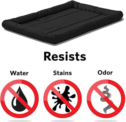 MidWest Homes for Pets Maxx Dog Bed for Metal Dog Crates 30-Inch, Black, 30.0"L x 21.0"W x 3.0"Th