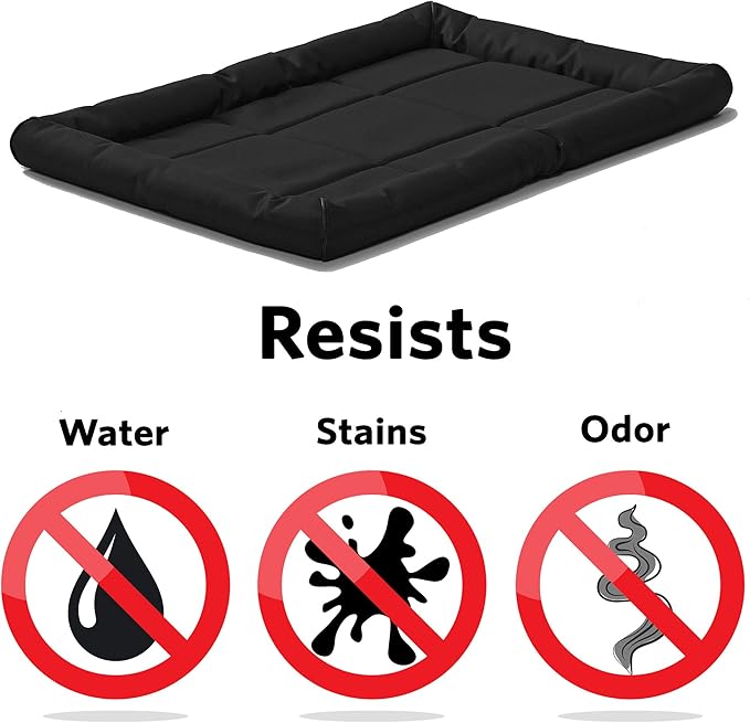 MidWest Homes for Pets Maxx Dog Bed for Metal Dog Crates 42-Inch, Black