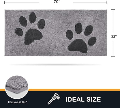 PURRUGS Dirt Trapper Door Mat 32" x 70"