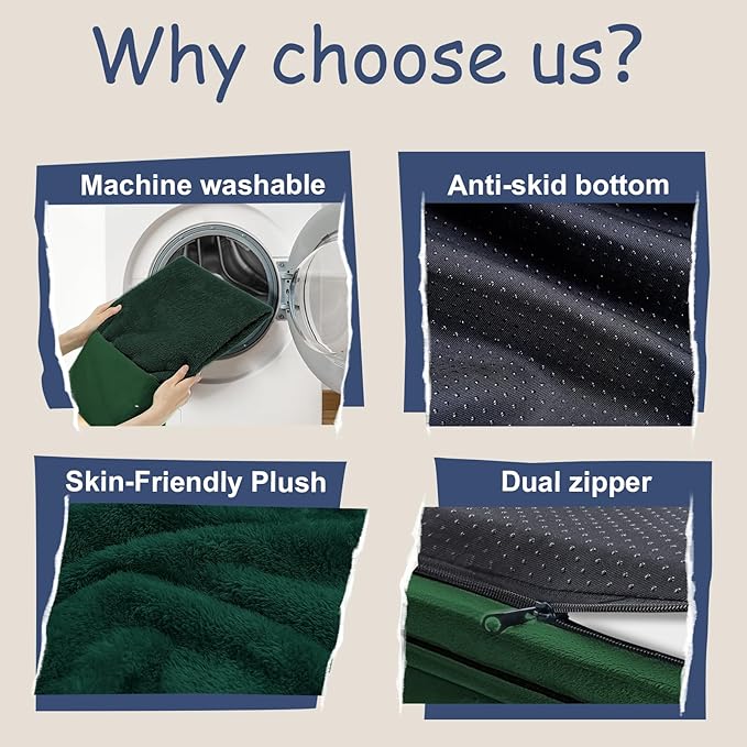 Orthopedic Washable Large Dog Bed: XXLarge Dog Bed Bolster Waterproof