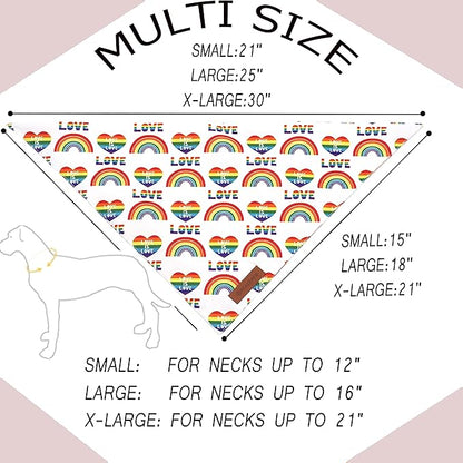 Realeaf Rainbow Dog Bandanas 2 Pack