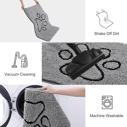 smiry Dog Door Mat for Muddy Paws (47x32 Inches,