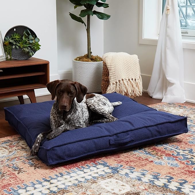 Happy Hounds Milo Square Tufted Pillow Dog Bed (40" x 40")