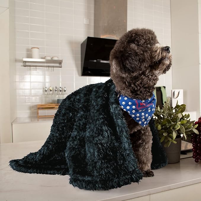 MACEVIA Fluffy Fleece Dog Blankets (24x29 Inch,