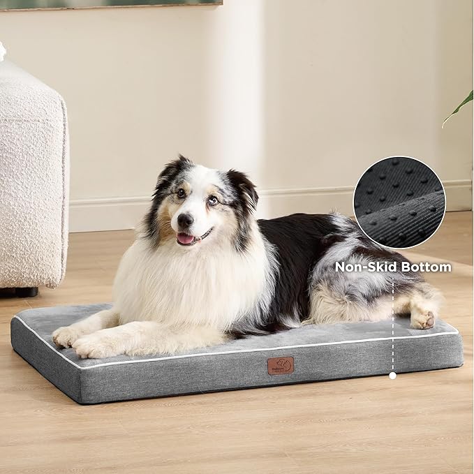 Bedsure Memory Foam Dog Bed for Large Dogs