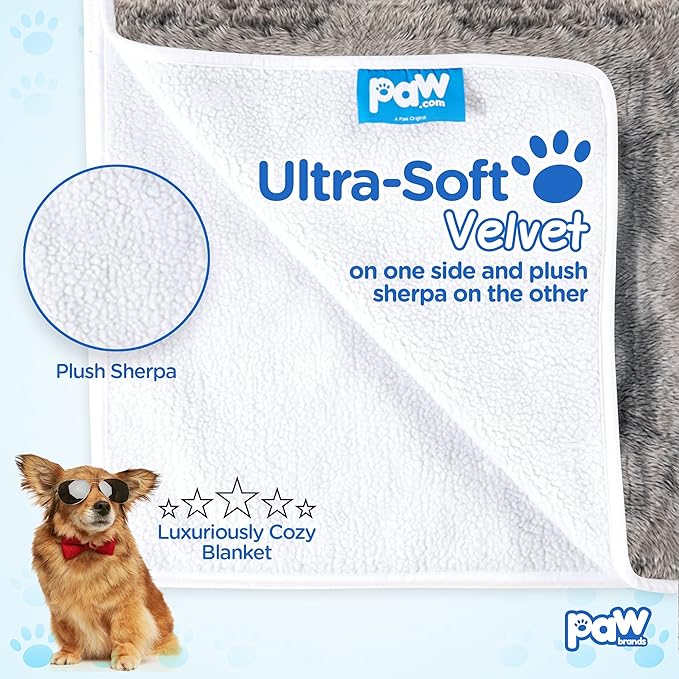 PAW BRANDS Waterproof Dog Blanket 60in x 50in Machine