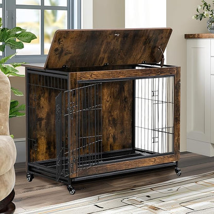NicBex Dog Crate Furniture 38.3" L