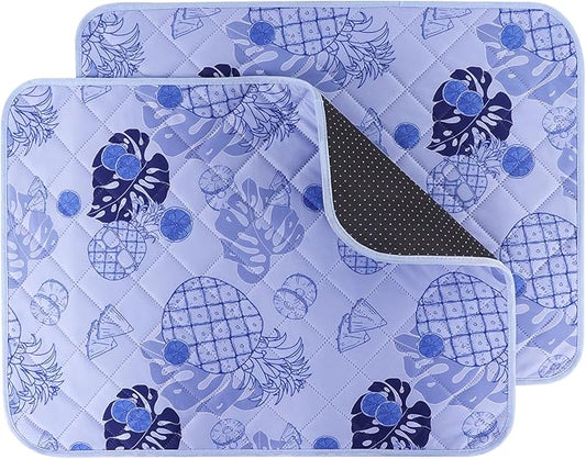 IEUUMLER Washable Pee Pads for Dogs 2 Pack EU007 (Purple 30"X20"-2pcs)