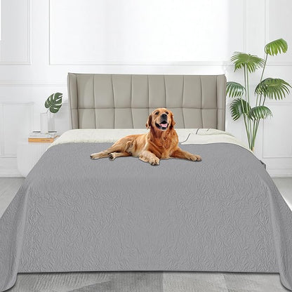 Easy-Going Waterproof Dog Bed Cover Reversible Leak Proof Pet Blanket Replacement Mat for Furniture Washable Couch Cover Sofa Cover for Dogs Cat(68x86 Inch